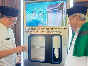 Cuaca Ekstrem, PAM Jaya Beri 100 Unit Water Purifier untuk Fasilitas Umum