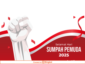 10 Twibbon Hari Sumpah Pemuda 2025, Cocok Dipakai di Medsos!