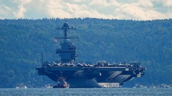 Kecanggihan USS Gerald Ford yang Trump Bilang Dibombardir