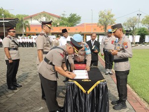Polres Mojokerto Rotasi 7 Perwira demi Dongkrak Kinerja