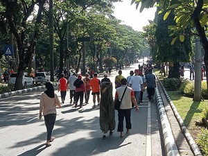 Pemkab Bogor Uji Coba CFD di Cibinong Hari Ini, Begini Suasananya