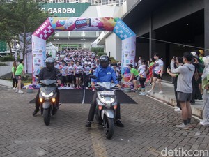Yamaha Dukung Tangerang Color Run LightFest, 2 Motor Dipakai Jadi Sweeper