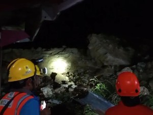 Tebing Kapur di Ajibarang Banyumas Longsor, 3 Rumah Rusak