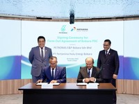 Pertamina Hulu Energi-Petronas Sepakati Kontrak Bagi Hasil Blok Bobara
