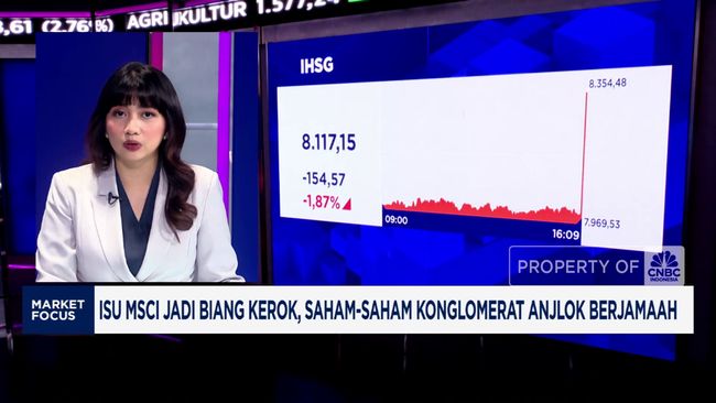 Video: IHSG Anjlok 1,87%, Isu MSCI Jadi Biang Kerok