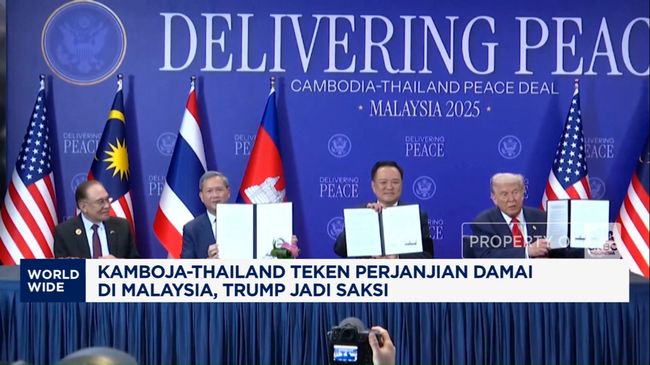 Video: Kamboja-Thailand Berdamai, Trump dan Anwar Ibrahim Jadi Saksi