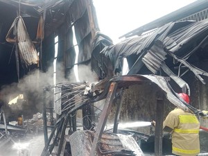 Belum Sebulan, Pabrik Styrofoam di Tabanan Kembali Kebakaran