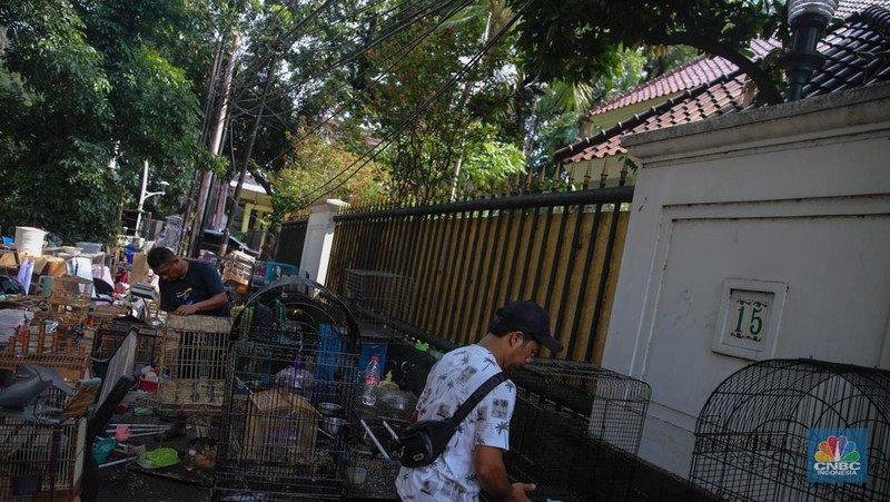 Petugas menggunakan eskavator saat membongkar Pasar Hewan di Jalan Barito Satu, Jakarta Selatan, Senin (27/10/2025). Pembongkaran dilakukan sebagai bagian dari proyek penataan kawasan menjadi Taman Bendera Pusaka. Petugas menggunakan eskavator saat membongkar Pasar Hewan di Jalan Barito Satu, Jakarta Selatan, Senin (27/10/2025). Pembongkaran dilakukan sebagai bagian dari proyek penataan kawasan menjadi Taman Bendera Pusaka. (CNBC Indonesia/Faisal Rahman)