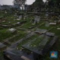 Suasana Tempat Pemakaman Umum (TPU) Menteng Pulo di Jakarta, Senin (27/10/2025). (CNBC Indonesia/Faisal Rahman)