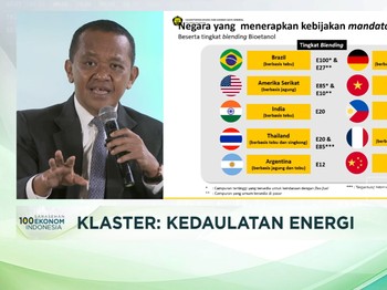 Video: Depan 100 Ekonom, Bahlil Bantah Etanol di BBM Bensin Tak Bagus
