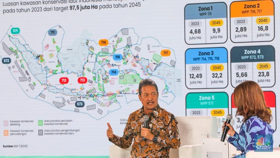 Direktur EKSEKUTIF INDEF, Esther Sri Astuti saat menyampaikan paparan dalam acara Sarasehan 100 Ekonom di Menara Bank Mega, Jakarta, Selasa (28/10/2025). (CNBC Indonesia/Faisal Rahman) Direktur EKSEKUTIF INDEF, Esther Sri Astuti saat menyampaikan paparan dalam acara Sarasehan 100 Ekonom di Menara Bank Mega, Jakarta, Selasa (28/10/2025). (CNBC Indonesia/Faisal Rahman)