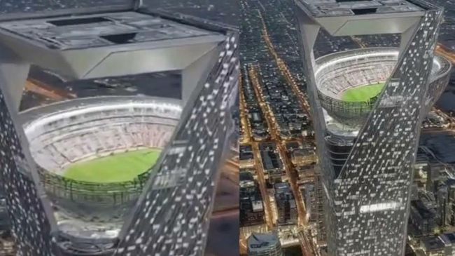 Wow! Arab Saudi Mau Bangun Stadion Sepakbola di Atas Langit