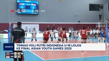 Video: Timnas Voli Putri U-18 Lolos ke Final Asian Youth Games 2025