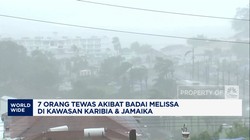 7 Orang Tewas Akibat Badai Melissa di Karibia & Jamaika