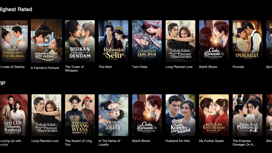 Drama China. Drama China. (Tangkapan Layar WeTV)