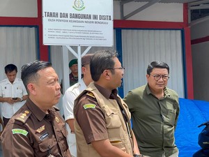 52 Kios di Pasar Panorama Bengkulu Disita Kejari