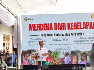 Bahlil Resmikan PLTMH Arfak, 1.500 Rumah Teraliri Listrik
