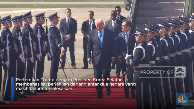 Video: Trump Tiba di Korsel, Sesaat setelah Korut Uji Coba Rudal