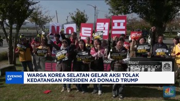 Video: Warga Korea Selatan Tolak Kedatangan Presiden Trump