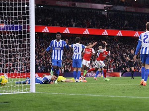 Arsenal Vs Brighton: Menang 2-0, The Gunners ke 8 Besar Carabao Cup