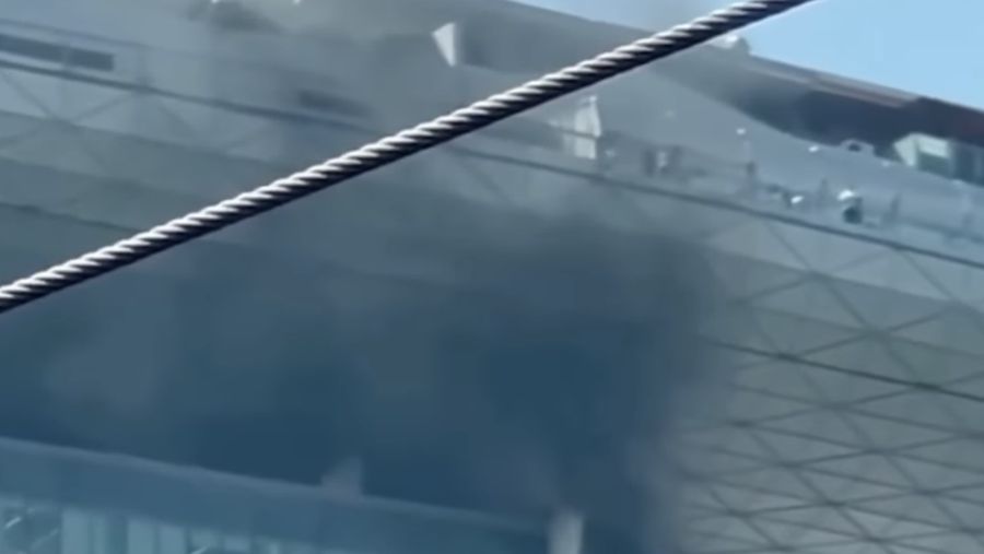 Kebakaran Marina Bay Sands. (Tangkapan Layar Sosial Media Threads)