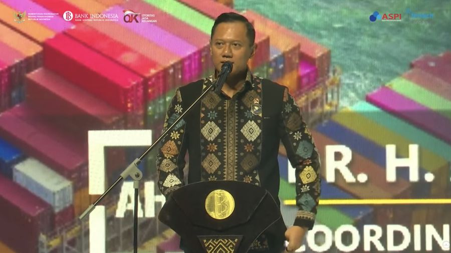 Menko Infrastruktur dan Pembangunan Kewilayahan Agus Harimurti Yudhoyono dalam Opening Ceremony FEKDI x IFSE 2025. (Tangkapan Layar Youtube)