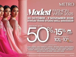 Kolaborasi Intresse x Sandiaga Uno di METRO Modest Fashion Week 2025
