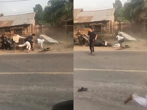 Heboh Remaja Dibacok Kawanan Geng Motor Bersajam di Jalinsum Jambi