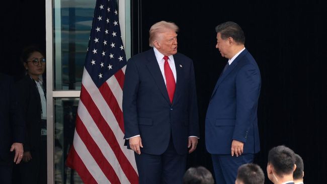 Trump dan Xi Jinping Bertemu 1 Jam 40 Menit di Korea