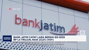 Video: Bank Jatim Catat Laba Bersih Q3-2025 Rp 1,4 Triliun, Naik 23,5%