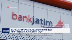 Video: Bank Jatim Catat Laba Bersih Q3-2025 Rp 1,4 Triliun, Naik 23,5%