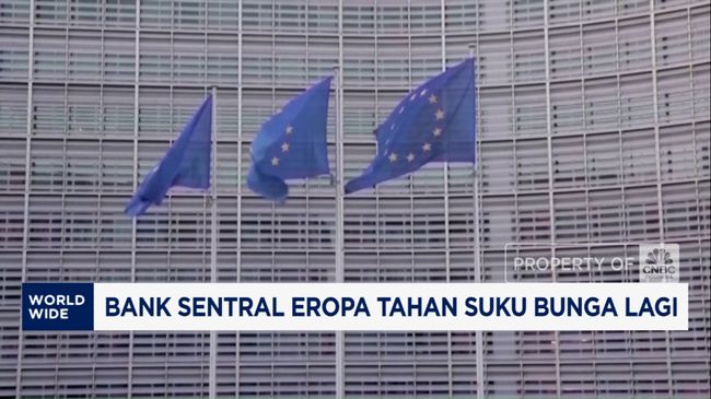 Video: Beda Dengan The Fed, Bank Sentral Eropa Tahan Suku Bunga di 2%