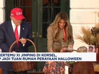 Video: Potret Trump Jadi Tuan Rumah Perayaan Halloween