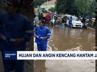 Video: Hujan & Angin Kencang, Jabodetabek Dilanda Macet dan Banjir