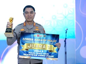 Bangga! Humas Polda Jatim Juara 1 Keaktifan Video Polri Zona A