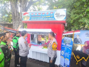 Sinergi Polri-Ojol, Polresta Bandara Soetta Luncurkan Ojek Online Mart