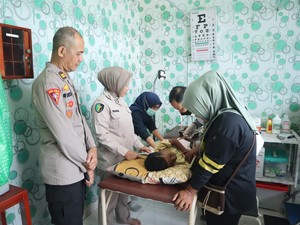 Antusias Anak-anak Ikuti Program Khitanan Gratis dari Polres Banyuasin
