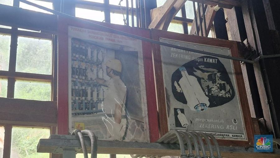 Suasana di Pembangkit Listrik Tenaga Air (PLTA) Tonsealama di Tondano Utara, Kabupaten Minahasa, Sulawesi Utara (30/10/2025). Adapun, PLTA Tonsealama merupakan salah satu PLTA tertua di Indonesia. (CNBC Indonesia/Verda Nano Setiawan)