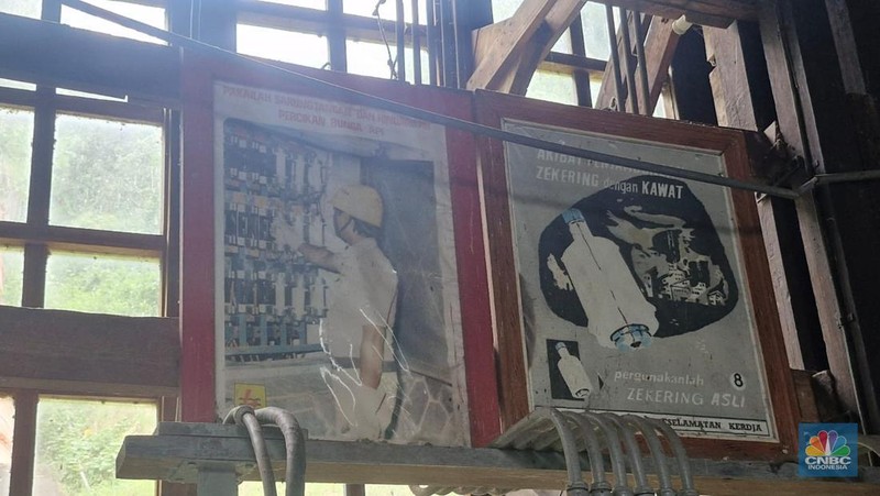 Suasana di Pembangkit Listrik Tenaga Air (PLTA) Tonsealama di Tondano Utara, Kabupaten Minahasa, Sulawesi Utara (30/10/2025). Adapun, PLTA Tonsealama merupakan salah satu PLTA tertua di Indonesia. (CNBC Indonesia/Verda Nano Setiawan)