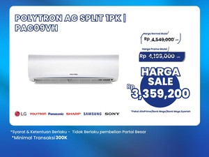 Cuma di Transmart Full Day Sale, Beli AC 1 PK Diskon Rp 1 Jutaan!