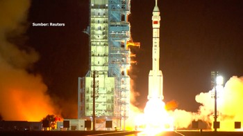 Video: China Kirim Astronot Termuda dan 4 Ekor Tikus ke Antariksa