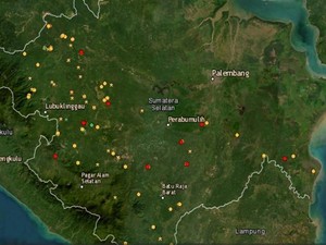 Suhu Panas Bikin Hotspot di Sumsel Melonjak, 2 Hari Terpantau 186 Titik