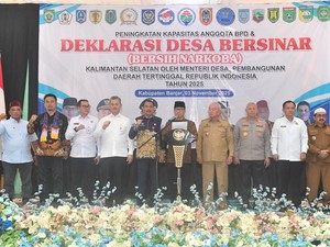Mendes Deklarasi Desa Bersih Narkoba di Kalsel