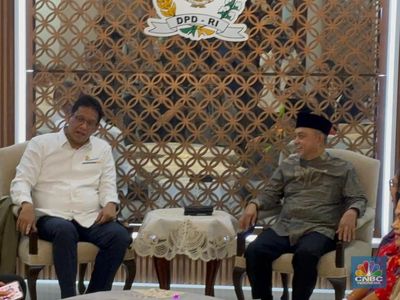 Purbaya Sambangi Kantor Pimpinan DPD, Senator Tiba-tiba Bilang Ini