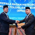 Menhub Lantik Teuku Faisal Fathani Jadi Kepala BMKG, Titip Tranformasi