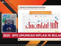 Video: Neraca Dagang RI Surplus USD 4,34 M di September 2025