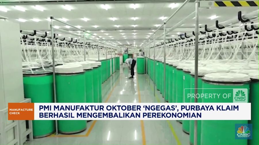 PMI Manufaktur Oktober 'Ngegas', Purbaya Klaim Berhasil Kembalikan Ekonomi
