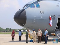 Momen Prabowo Serahkan Airbus A400M kepada Panglima TNI Agus Subiyanto