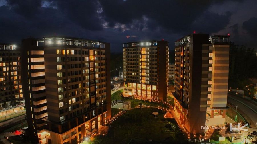 Rumah Susun ASN 2 di Kawasan Inti Pusat Pemerintahan (KIPP) Ibu Kota Nusantara (IKN). (Dok. Hutama Karya)