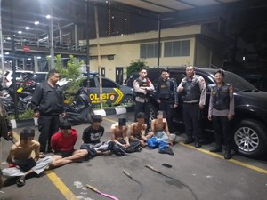 Tim Jaga Jakarta Polres Jakpus Amankan 6 ABG Hendak Tawuran, Celurit Disita